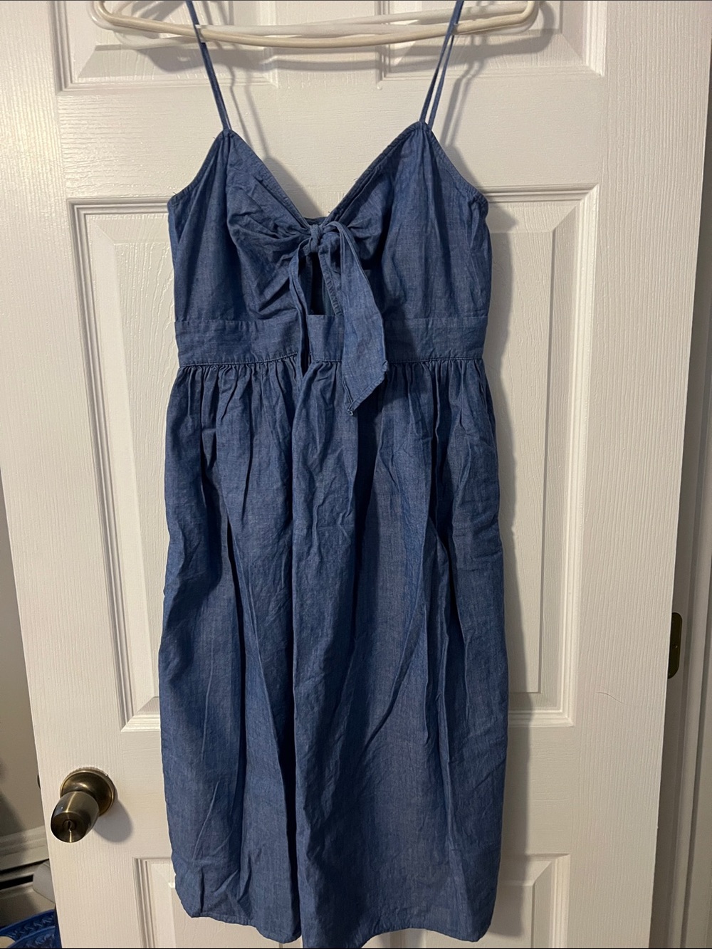 *FINAL OFFER* Zara Chambray Denim Tie-Front Dress